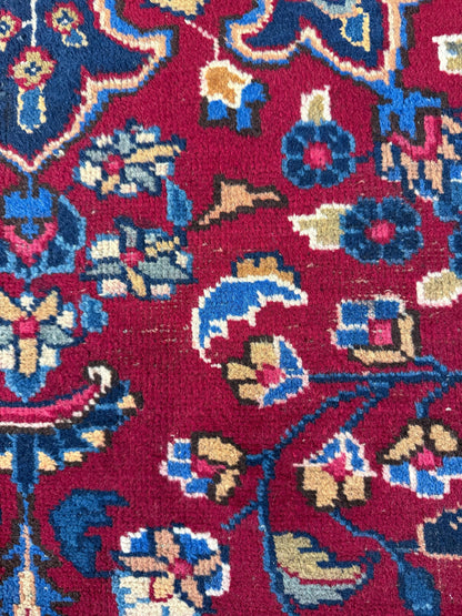 10x13 ft. 1940s Khorasan Rug Hand-Knotted Wool, 200 KPSI