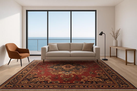 6x9 ft Vintage Anatolian Rug: Hand Knotted Wool Carpet, Tribal Boho Decor