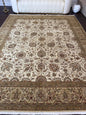 8x10 ft 300 KPSI Hand-Knotted Tabrizz Rug: Silk & Wool Oriental Carpet