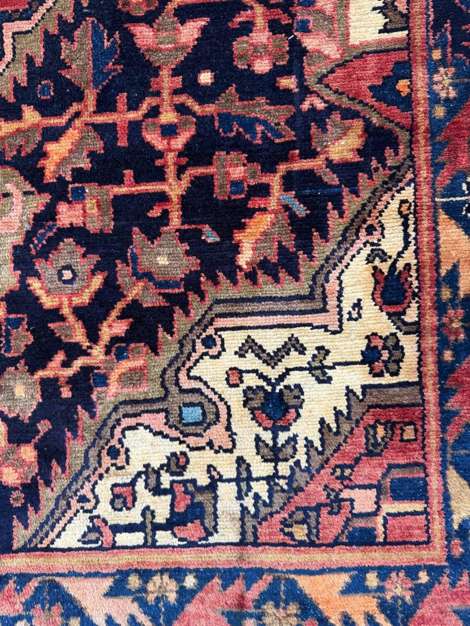 4x6 ft Vintage Turkish Tribal Rug Wool Anatolian Carpet