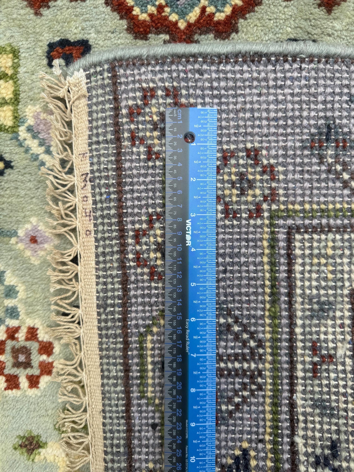 4x6 ft Handmade Heriz Oushak Rug: Modern Bohemian Wool Carpet