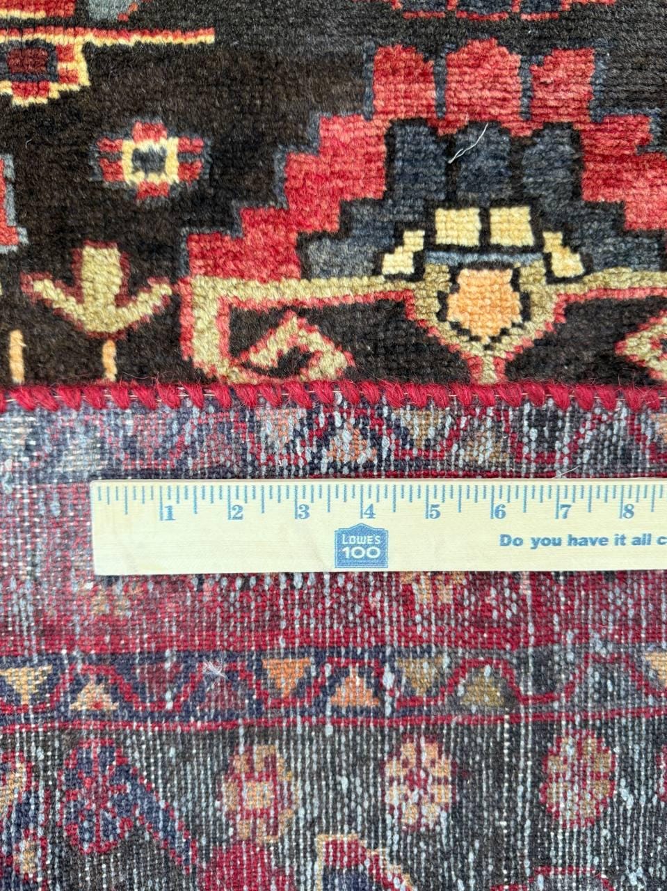 Signed Vintage Turkish Rug: 1920s Anatolian Tribal Wool Carpet