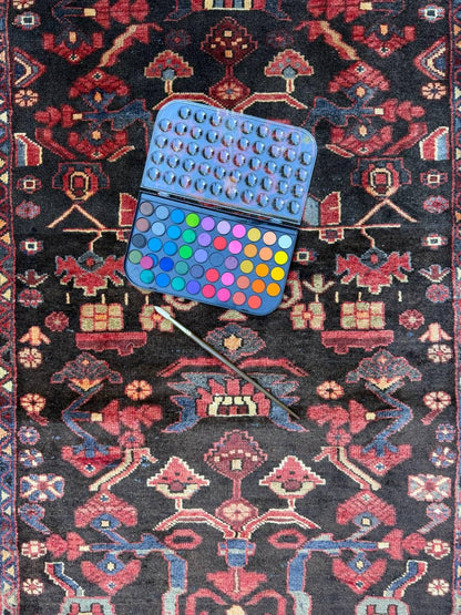 Signed Vintage Turkish Rug: 1920s Anatolian Tribal Wool Carpet
