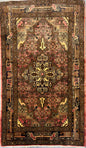 3x5 ft Farmhouse Rug, 1920s Vintage Geometric Wool Carpet, Anatolian Oriental Village Area Rug