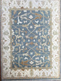 8x10 ft. Turkish Oushak Rug: Hand Knotted Wool Bohemian Area Carpet