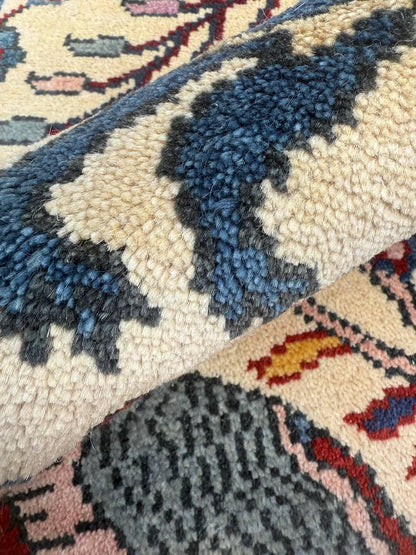 2x3 ft. Tree of Life Wool Rug: Handmade Turkish Oushak Carpet
