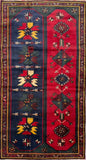 5x3 ft Vintage Caucasus Wool on Wool Rug, 1960s Hand Knotted Oriental Carpet, Small Area Tribal Geometric Village Accent