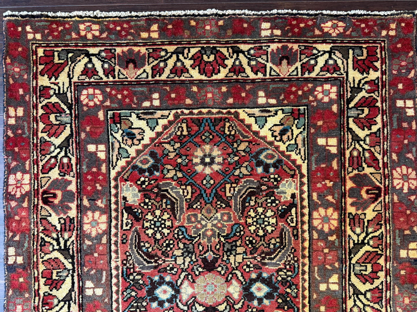 3x10 ft Signed 1940s Vintage Anatolian Runner Rug: Hand Knotted Wool Hallway Carpet, Authentic Village Weaving