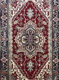 3x5 ft Hand Knotted Heriz Wool Rug: Modern Anatolian Carpet
