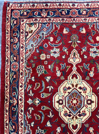 2.4x3.2 ft Vintage Farmhouse Rug: Hand-Knotted Wool Anatolian Accent