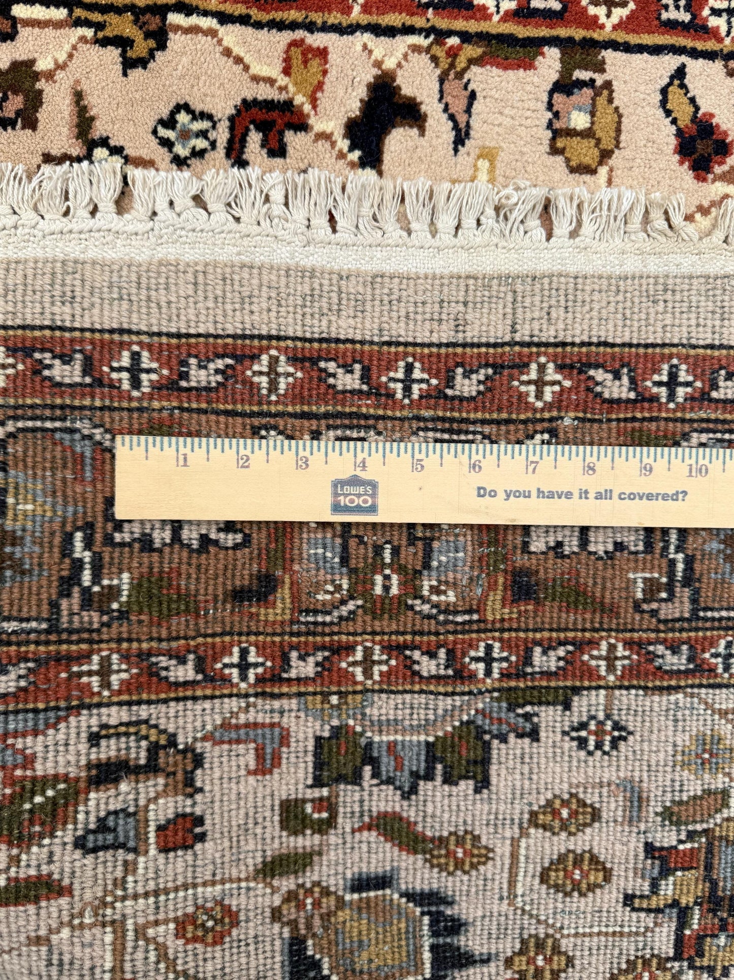 6x4 ft Vintage 1980s Hand Knotted Tabriz Wool Rug: Traditional Oriental Carpet