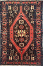 4x6 ft. Vintage Tribal Wool Rug: Hand-Knotted Geometric Village Anatolian Carpet