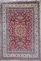 9x13 ft. Signed Vintage 1990s Tabriz Rug: Hand Knotted Wool Oriental Area Carpet