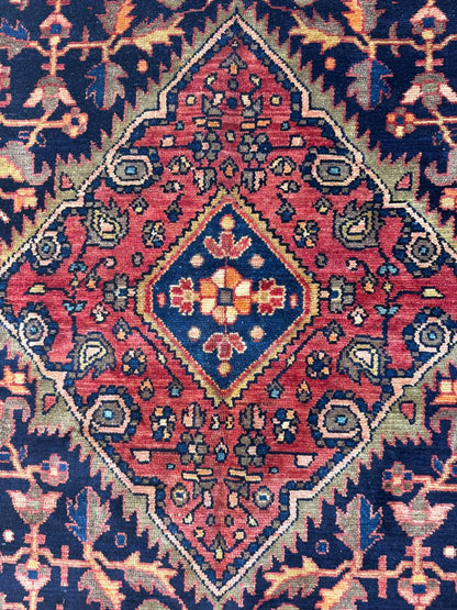 4x6 ft Vintage Turkish Tribal Rug Wool Anatolian Carpet