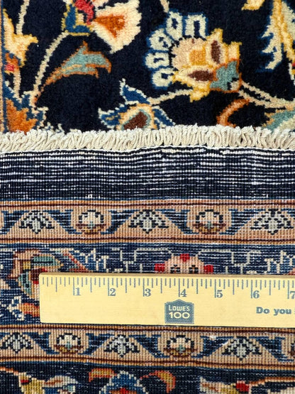 10x12 ft Vintage 1930s Royal Design Rug: Hand Knotted Wool Carpet, Bohemian Oriental Large Area Rug