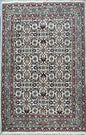 6x4 ft Vintage Bijour 1980s Tribal Wool Rug: Hand Knotted Oriental Geometric Area Carpet