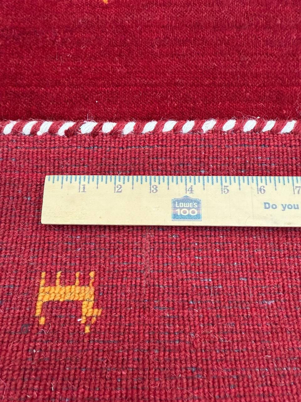 2x3 ft Bohemian Gabbeh Rug, New Hand Made Gabbeh Contemporary Wool Oriental Small Area Carpet
