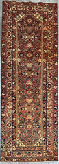 3x10 ft Signed 1940s Vintage Anatolian Runner Rug: Hand Knotted Wool Hallway Carpet, Authentic Village Weaving