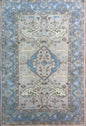 4x6 ft Anatolian Hand-Knotted Oushak Rug: Bohemian Wool Carpet