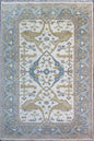 4x6 ft Hand-knotted Oushak Turkish Rug: Modern-Style Wool Carpet