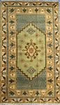 5x3 ft Vintage 1960s Hamadan Wool Rug: Hand-Knotted Bohemian Accent