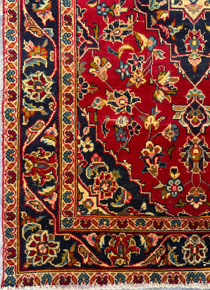 3x4 ft Vintage Wool Rug: 1930s Hand-Knotted Geometric Farmhouse Accent