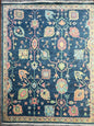 8x10 ft Oushak Rug: Hand-Knotted Wool Modern Boho Carpet