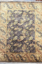 8x10 ft William Morris Hand-Knotted Wool Rug: Art Nouveau Mint Green Carpet
