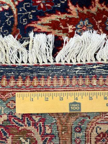 13x10 ft Signed 1960s Kashmarr Wool Rug Vintage Hand-Knotted Carpet