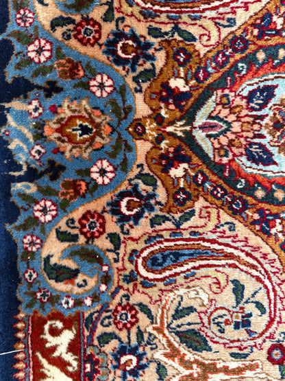 13x10 ft Signed 1960s Kashmarr Wool Rug Vintage Hand-Knotted Carpet