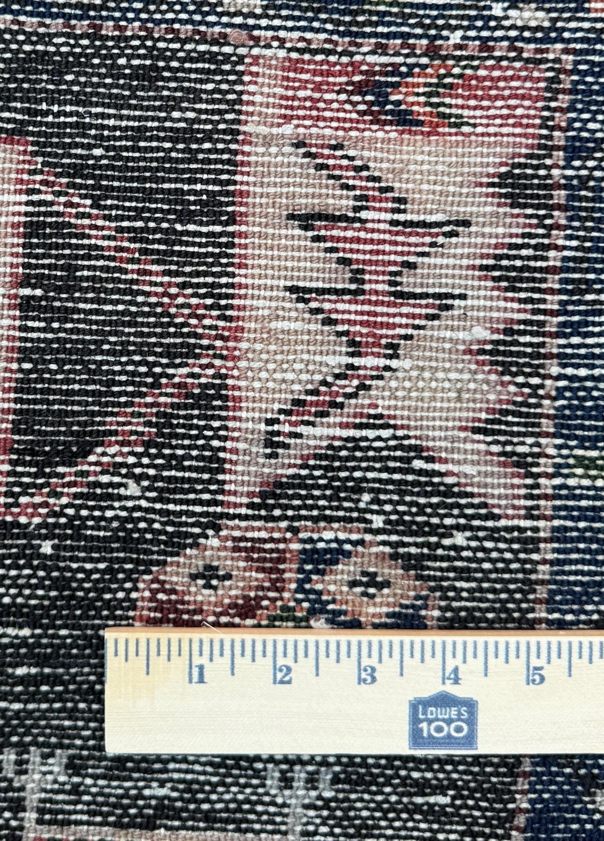 4x6 ft. Vintage Tribal Wool Rug: Hand-Knotted Geometric Village Anatolian Carpet