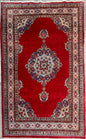 7x4 ft 1960s Amazing Hand Knotted Vintage Traditional Agra Wool Area Rug
