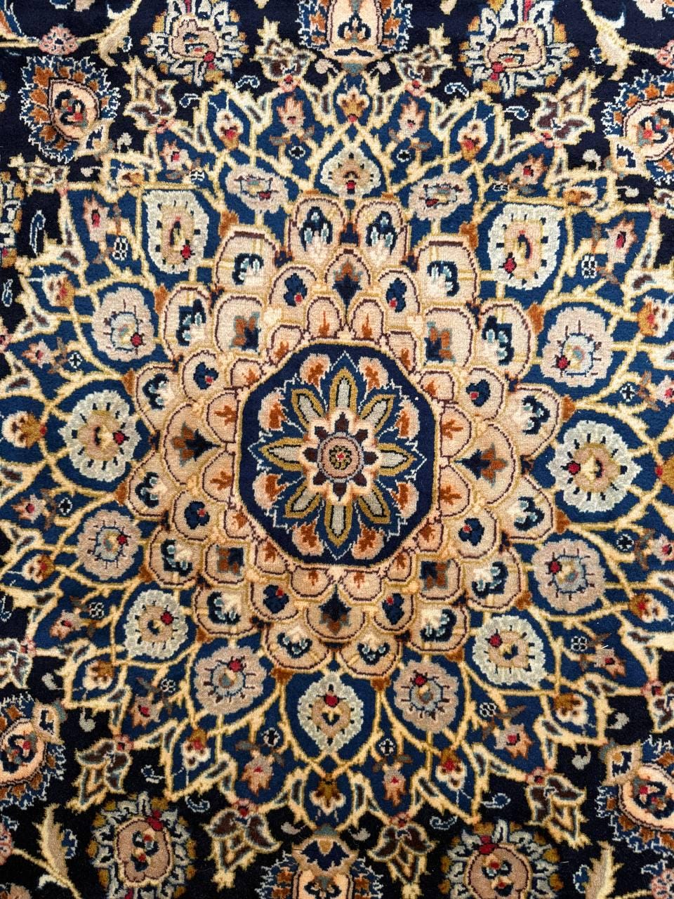 10x12 ft Vintage 1930s Royal Design Rug: Hand Knotted Wool Carpet, Bohemian Oriental Large Area Rug