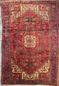 9x12.5 ft Tribal Anatolian Geometric 1930s Vintage Rug: Hand Knotted Wool Carpet, Oriental Large Area Rug