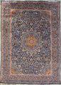 10x13 ft. 1960s Hand Knotted Kashmar Rug: Vintage Gonbad Wool Area Rug