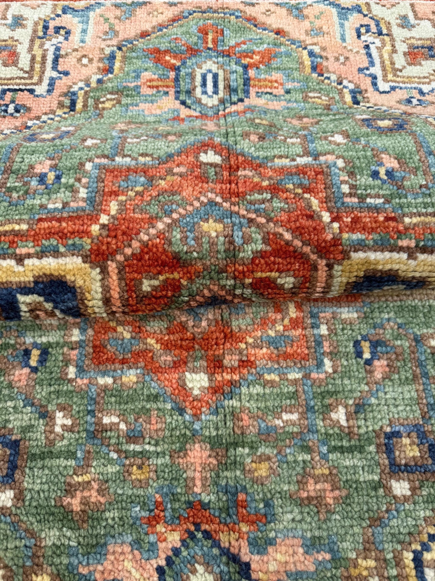 4x6 ft Oushak Hand Knotted Rug: Bohemian Turkish Contemporary Wool Area Rug