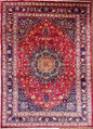 10x13.2 ft Signed 1940s Vintage Tabriz Rug: Royal Design Bohemian Hand Knotted Wool Oriental Large Carpet