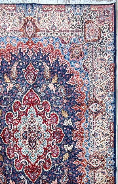 13x10 ft Signed 1960s Kashmarr Wool Rug Vintage Hand-Knotted Carpet