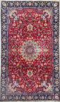 7x10 ft 1950s Vintage Tabriz Wool Rug: Boho Royal Design