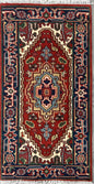 2x4 ft Hand-Knotted Wool Serapi Heriz Rug: Turkish Accent Carpet