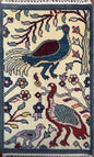 2x3 ft. Tree of Life Wool Rug: Handmade Turkish Oushak Carpet