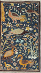 3x5 ft Oushak Hand Knotted Rug: Vintage Tree of Life & Birds Design Wool Bohemian Area Carpet