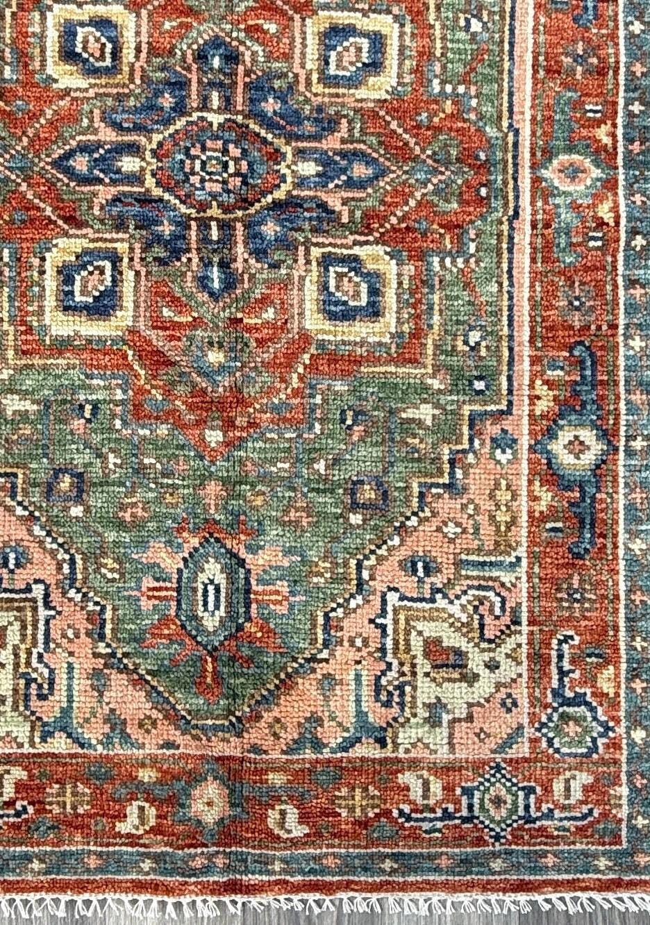 4x6 ft Oushak Hand Knotted Rug: Bohemian Turkish Contemporary Wool Area Rug