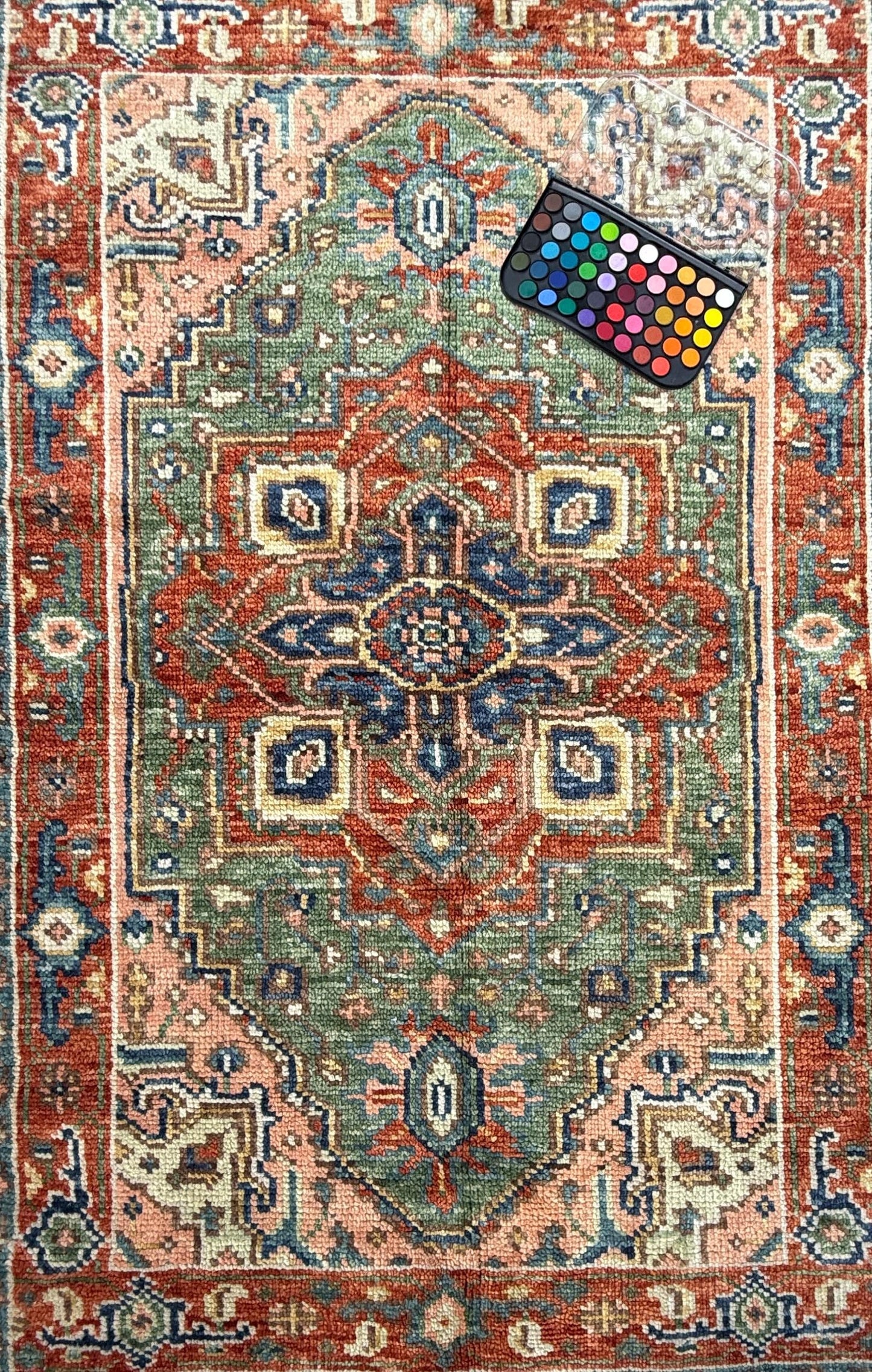 4x6 ft Oushak Hand Knotted Rug: Bohemian Turkish Contemporary Wool Area Rug