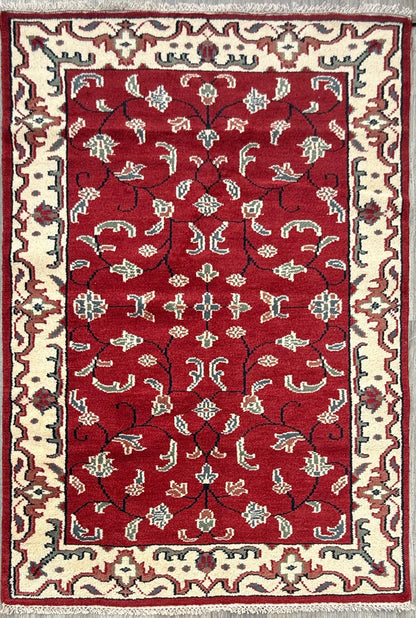 5x7 Turkish Oushak Rug, Hand Knotted Multicolor Wool Area Rug