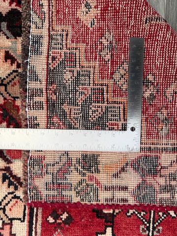 2.3x3.4 ft Anatolian Vintage Geometric Rug: Hand Knotted Turkish Wool Village Carpet