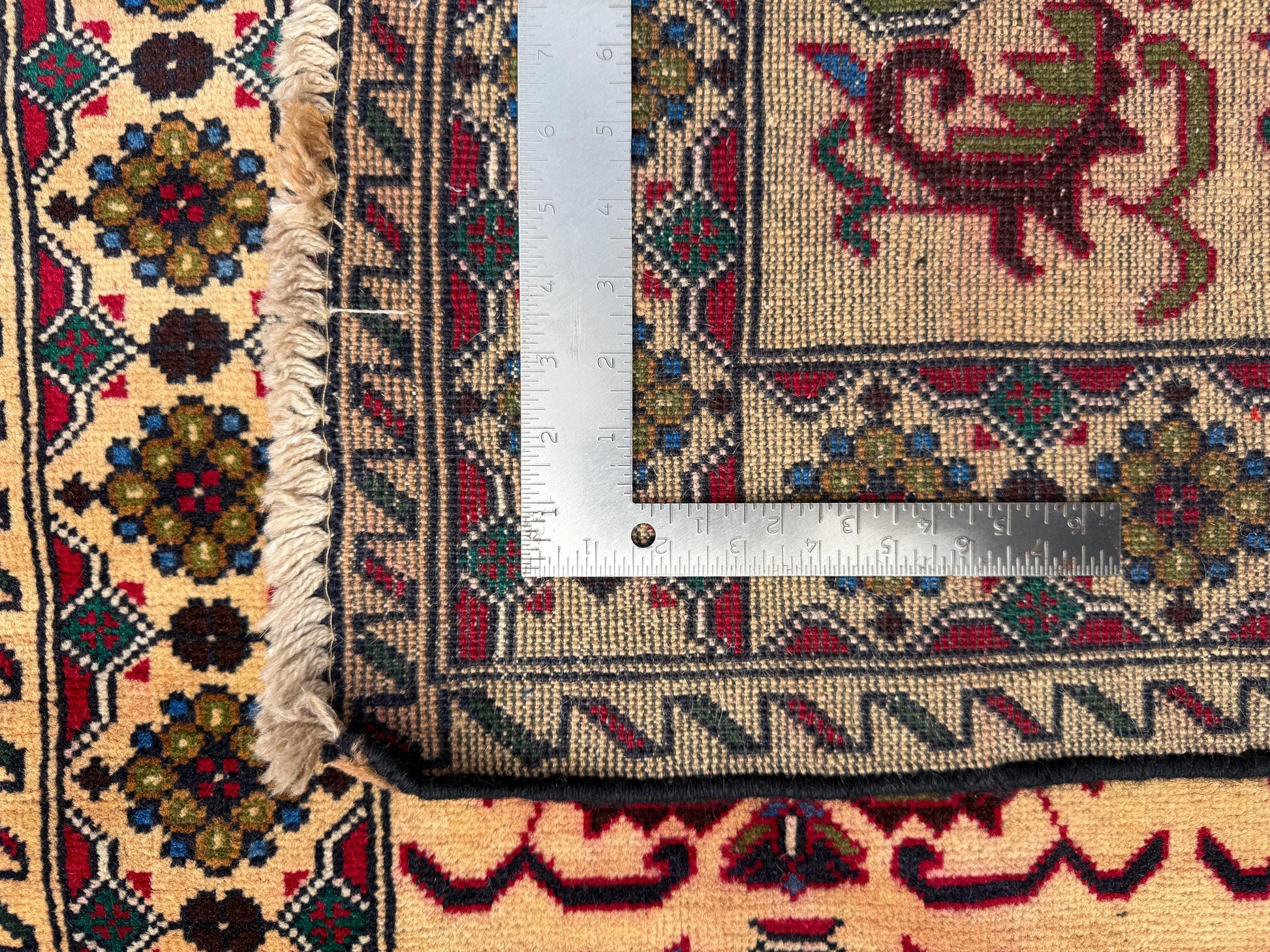 3x5 Vintage Afghan Wool Rug, Hand Knotted Turkmen Style
