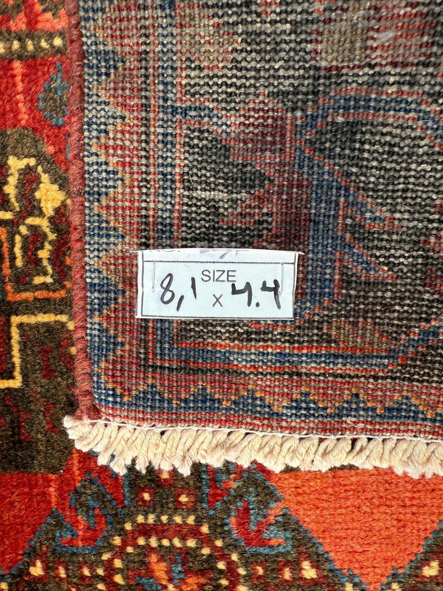 Turkish 5x8 ft Hand Knotted Rug Vintage Anatolian Village Geometric Area 1990s Wool Tribal Living Room Floor Carpet Decor