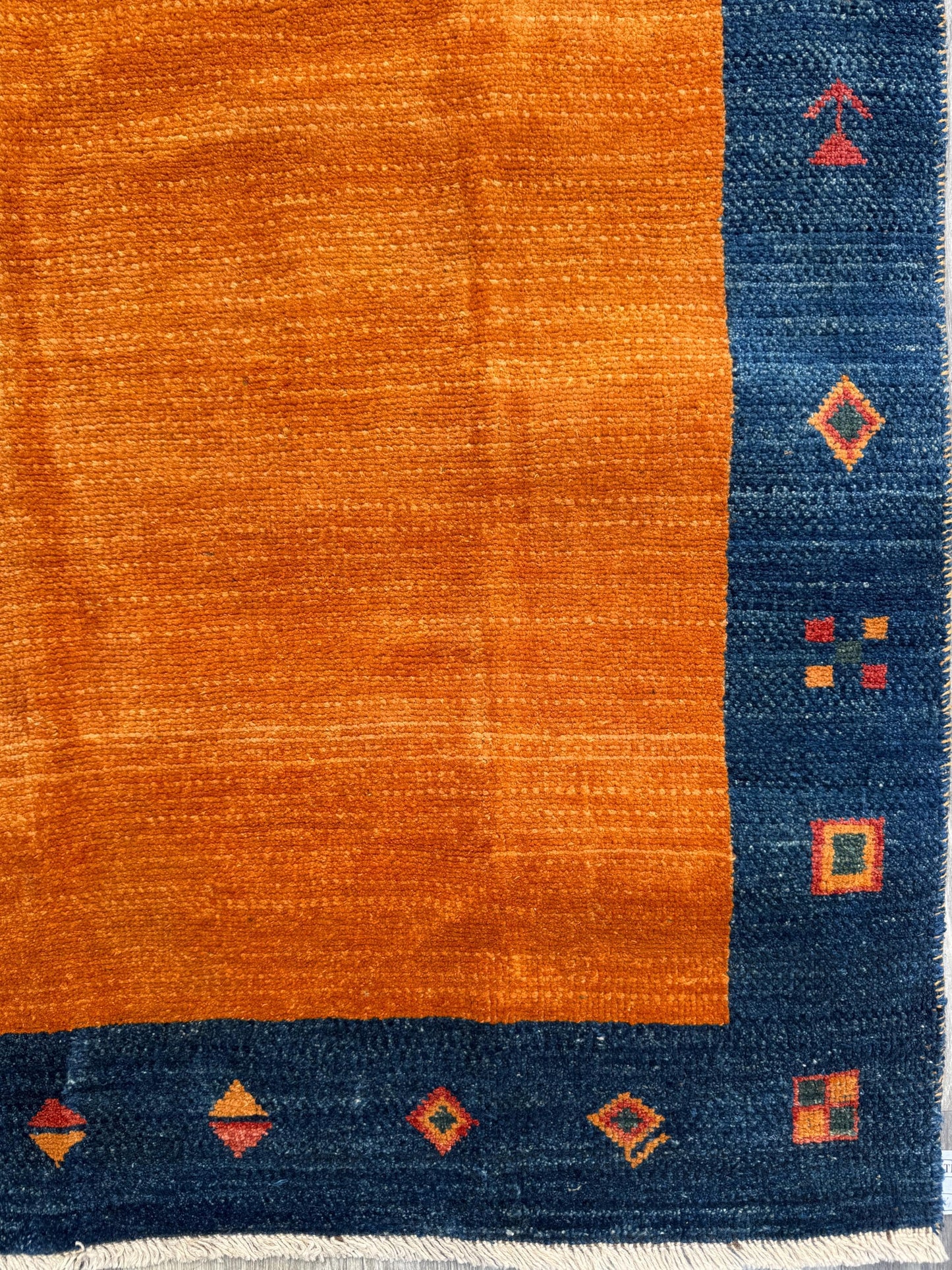 Gabbeh Rug 3x5 Hand Knotted Wool Small Area Rug Thick Pile Tribal Boho Accent Carpet Entryway Bedroom Handmade Floor Decor