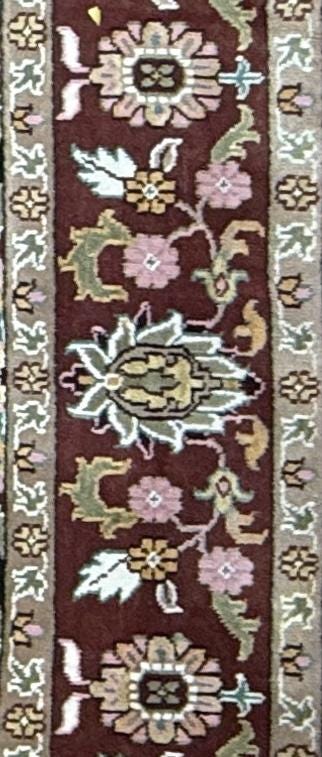 10 x 14 ft Vintage Tabriz Style Wool Rug Hand Knotted Black Vegetable Dye